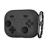 CaseOnn Samsung Galaxy Buds 3 Pro Kılıf Retro GamePad Siyah