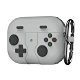 CaseOnn Samsung Galaxy Buds 3 Pro Kılıf Retro GamePad Gri