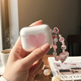 CaseOnn Samsung Galaxy Buds 3 FE Kılıf Işıltılı Kalp