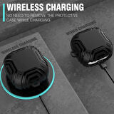 CaseOnn Samsung Galaxy Buds Live - Buds Pro Kılıf Darbe Emici Silikon Beyaz