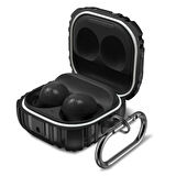 CaseOnn Samsung Galaxy Buds 2 - Buds 2 Pro Kılıf Darbe Emici Silikon Siyah