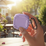 CaseOnn Samsung Galaxy Buds 2 - Buds 2 Pro Kılıf Darbe Emici Silikon Lila