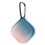 CaseOnn Samsung Galaxy Buds 2 - Buds 2 Pro Kılıf Duo Aurora Koruma Mavi Pembe