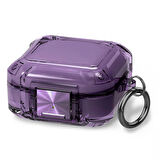 CaseOnn Samsung Galaxy Buds FE - Buds Core Kılıf Transparan Emniyet Kilitli Mor