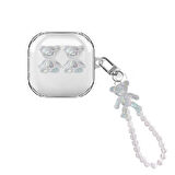 CaseOnn Samsung Galaxy Buds FE - Buds Core Kılıf Figürlü 3D Ayıcık Şeffaf