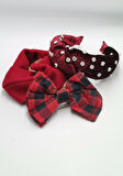 Renkli Desenli Taç Toka Bandana Set