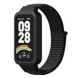 CaseOnn Xiaomi Smart Band 9 Active Kordon Hasır Kumaş Nylon Kayış Siyah