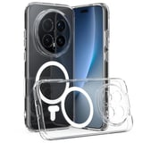 CaseOnn Honor Magic 8 Pro Kılıf MagSafe Özellikli Sararmaz Kristal Sert Kapak Şeffaf