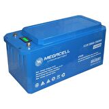 MEGACELL LiFePO4 12.8V 200Ah Karavan/Marin ABS Lityum Demir Fosfat Akü