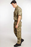 Kara Kuvvetleri Yeni Kamuflaj Renkli Kargo Cepli Taktik Pantolon Kisa Kollu Taktik Gomlek Alt ust Takim Short Sleeve Camouflage