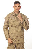 jandarma kamuflaj renkli 4 cepli uzun kollu taktik gomlek komando gomlegi