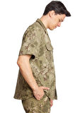 Kara Kuvvetleri Yeni Kamuflaj Renkli Kisa Kollu Taktik Gomlek Short Sleeve Camouflage