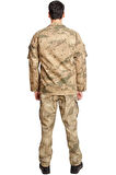 Jandarma Kamuflaj Renkli Uzun Kollu Cepli Taktik Gomlek Dogu Kamuflaj Taktik Pantolon Alt ust Takim