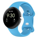 CaseOnn Google Pixel Watch 2 Kordon Esnek Spor Silikon Kayış Mavi