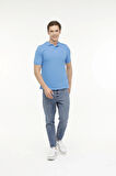 Lumberjack A10149746508010 4M M-Ct953 Basıc P.T-Sh 4Fx Havacı Mavı Erkek Polo T-Shırt