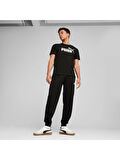 Puma ESS No. 1 Logo Tee Erkek Regular Fit Baskılı Siyah T-Shirt 68253201