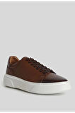 Lufian Tommy Erkek Deri Sneaker Ayakkabı Taba 111230187