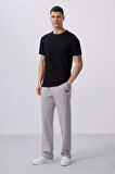 Tommy Life Siyah Erkek Basic Kısa Kol Standart Kalıp O Yaka T-shirt 87911