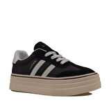 LUFİAN ANGELA KADIN YÜKSEK TABAN SİYAH SNEAKER AYAKKABI 121230025