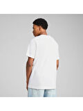 Puma ESS No. 1 Logo Tee Erkek Regular Fit Baskılı Beyaz T-Shirt 68253202