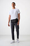 Tommy Life Polyester İnce Yumuşak Comfort Fit Erkek Eşofman Antrasit Alt - 82119