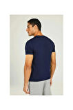 LUMBERJACK A101497403 M-CT106 BSC V NK T-SH 4FX ERKEK T-SHİRT LACİVERT