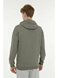 Lumberjack A10181320308010 4W Mb Sn73 Hoodıe 4Pr Hakı Erkek Kapsonlu Sweatshırt