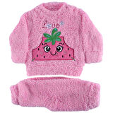 Kız Bebek Pembe Çilekli Welsoft 2'li Peluş Takım
