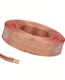 Tayfun Cg 2x0,35mm Şeffaf 25 Metre Bakır Cu Hoparlör Kablosu 
