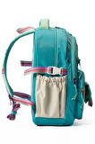Çok Cepli Sırt Destekli Renkli Kız Çocuk İlkokul Çantası Hv2025 Turkuaz