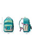 Çok Cepli Sırt Destekli Renkli Kız Çocuk İlkokul Çantası Hv2025 Turkuaz