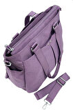 Çok Cepli Kadın Omuz Çantası Orta Boy Günlük HV4000 Mor