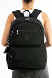 Çok Cepli Kadın Sırt Çantası Büyük Boy Okul ve Günlük HV3016 Black