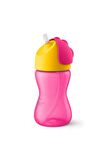 Bendy Pipetli Damlatmaz Bardak Suluk Pembe 300 ml 12 Ay+