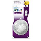 Philips Avent Natural Yavaş Akış 0 + Ay 2'li Biberon Emziği