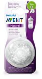 Philips Avent Natural Yavaş Akış 1 + Ay 2'li Biberon Emziği