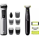 Philips MG9710 9 Başlıklı Kablosuz Islak/Kuru Saç-Sakal-Burun-Vücut Çok Amaçlı Tıraş Makinesi 