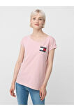 Tommy Hılfıger Chest Box Logo Women Tee
