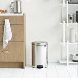 Brabantia Çöp Kutusu 20 lt Pedallı Parlak Paslanmaz Çelik 113987