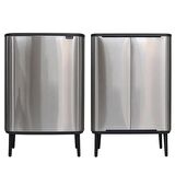 Brabantia Çöp Kutusu 30 + 30 lt Bo Touch Dokunmatik Kapak Mat Çelik 130649