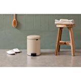 Brabantia Çöp Kutusu 3 litre Newicon Pedallı Mat Bej 149887