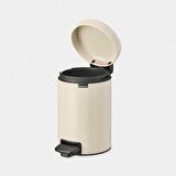 Brabantia Çöp Kutusu 3 litre Newicon Pedallı Mat Bej 149887