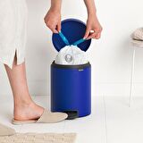 Brabantia Çöp Kutusu 5 litre Newicon Pedallı Mineral Powerful Blue   206849