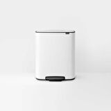 Brabantia Bo Matt Beyaz Pedallı Çöp Kutusu 60lt (plastik İç Kovalı) (8710755211300)