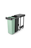 Brabantia Sort&go Buılt–ın Dark Grey Çöp Kutusu 2x30lt 