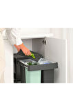 Brabantia Dark Grey Sort&go Buılt–ın Bın Çöp Kutusu 10+10+20lt