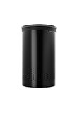 Brabantia Matt Black Plastik Kapaklı Çamaşır Sepeti 60lt