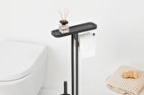 Brabantia Standlı Organizer Ayaklı Tuvalet Kağıtlık + Tuvalet Fırçası Mindset Mineral Koyu Gri 303043