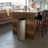 Brabantia Çöp Kutusu 30 litre Touch Bın New Dokunmatik Şampanya 304507