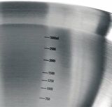 Brabantia Karıştırma Kabı Seti 1, 1,6 & 3 litre - Mat Çelik / Siyah